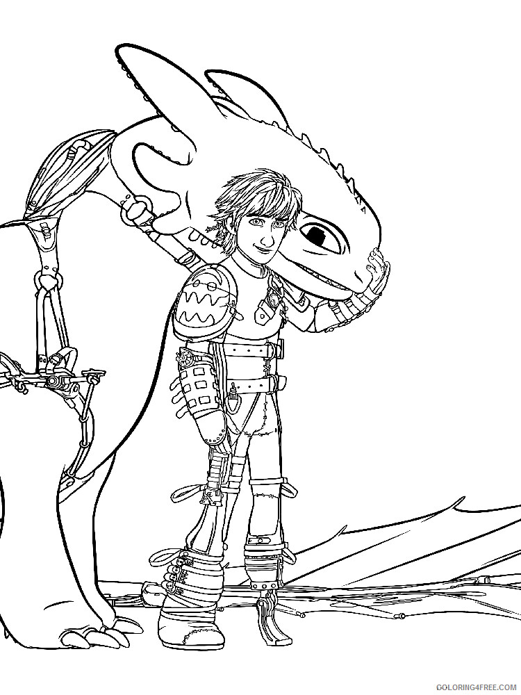 How to Train Your Dragon Toothless Coloring Pages TV Film Printable 2020 03918 Coloring4free