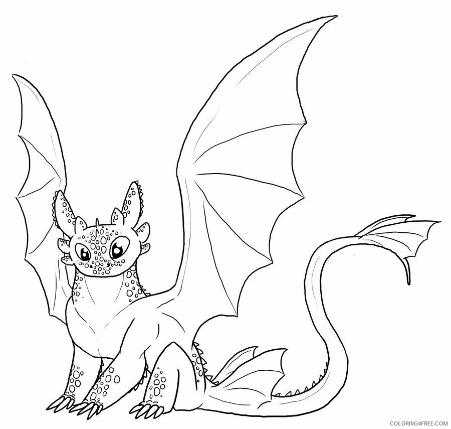 How to Train Your Dragon Toothless Coloring Pages TV Film Printable 2020 03921 Coloring4free