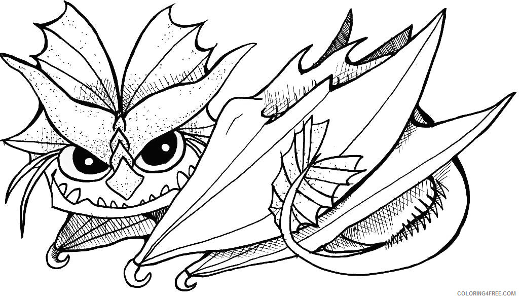 How to Train Your Dragon Toothless Coloring Pages TV Film Printable 2020 03924 Coloring4free