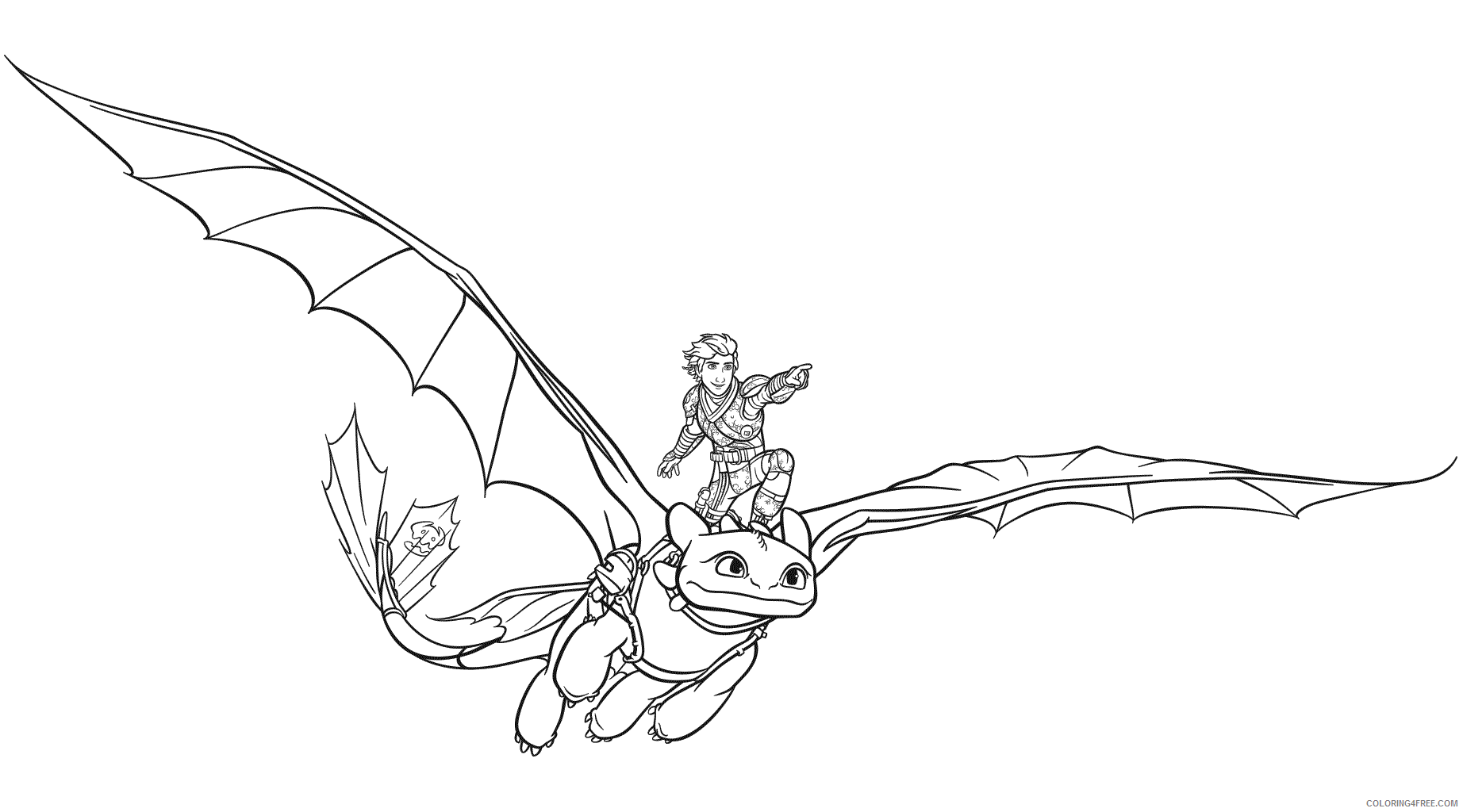 How to Train Your Dragon Toothless Coloring Pages TV Film Printable 2020 03925 Coloring4free