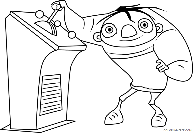 Igor Coloring Pages TV Film igor smiling with gear Printable 2020 03926 Coloring4free