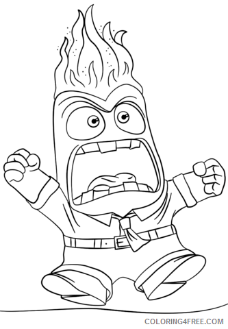 Inside Out Coloring Pages TV Film Anger Inside Out Printable 2020 03945 Coloring4free