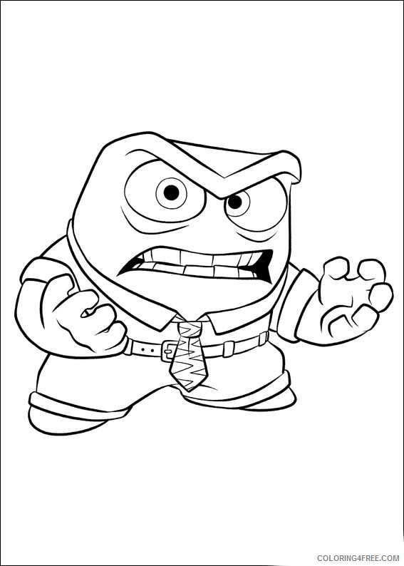 Inside Out Coloring Pages TV Film Free Anger Inside Out Printable 2020 03949 Coloring4free
