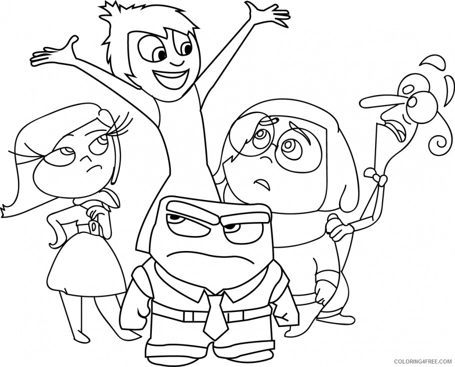 Inside Out Coloring Pages TV Film Free Inside Out Printable 2020 03951 Coloring4free