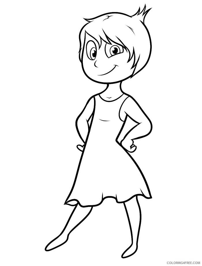 Inside Out Coloring Pages TV Film Free Joy Inside Out Printable 2020 03952 Coloring4free