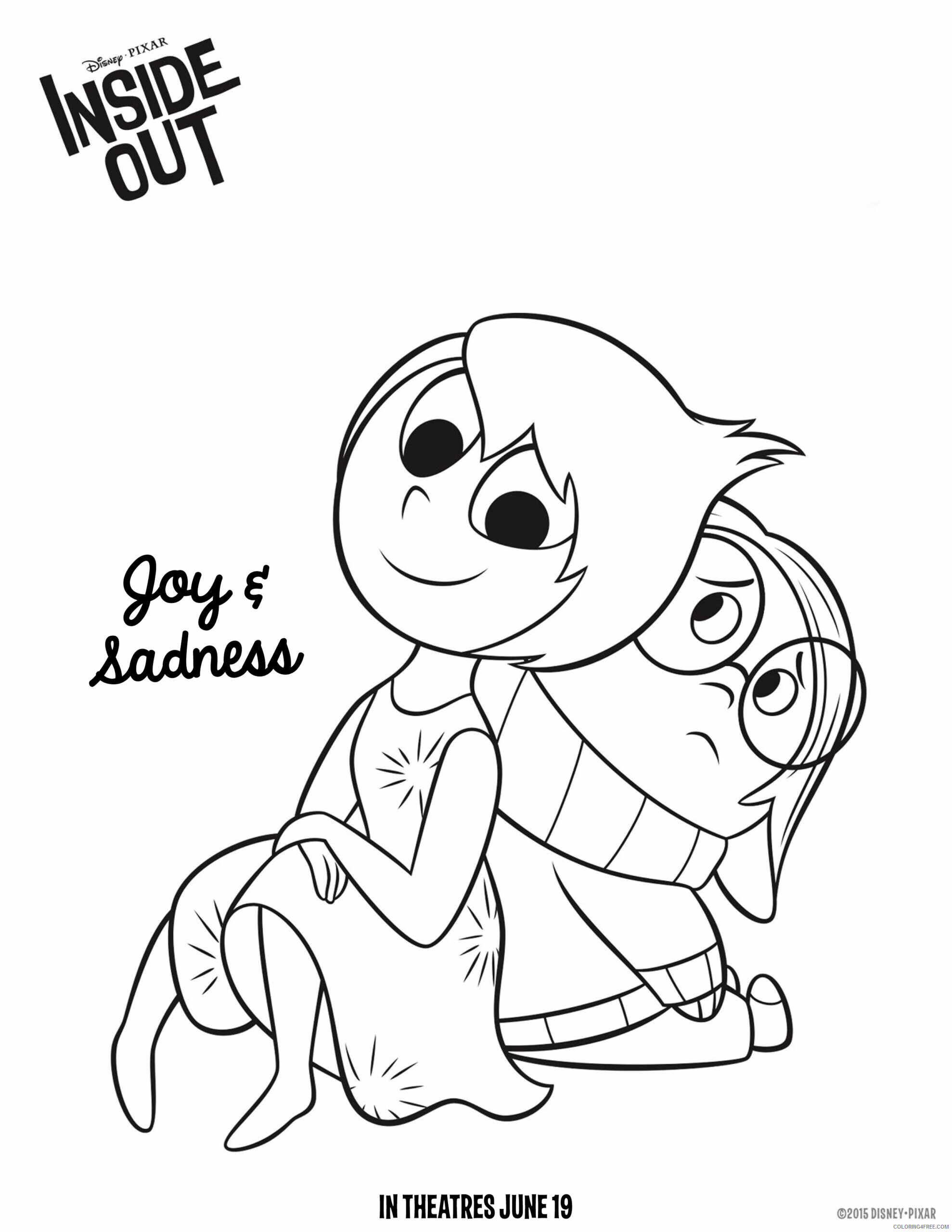 Inside Out Coloring Pages TV Film Free Joy Inside Out Printable 2020 03953 Coloring4free