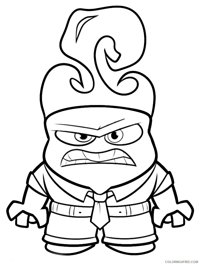 Inside Out Coloring Pages TV Film Inside Out Anger Printable 2020 03993 Coloring4free
