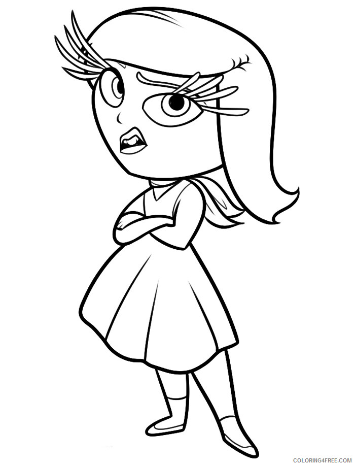Inside Out Coloring Pages TV Film Inside Out Disgust Printable 2020 03994 Coloring4free