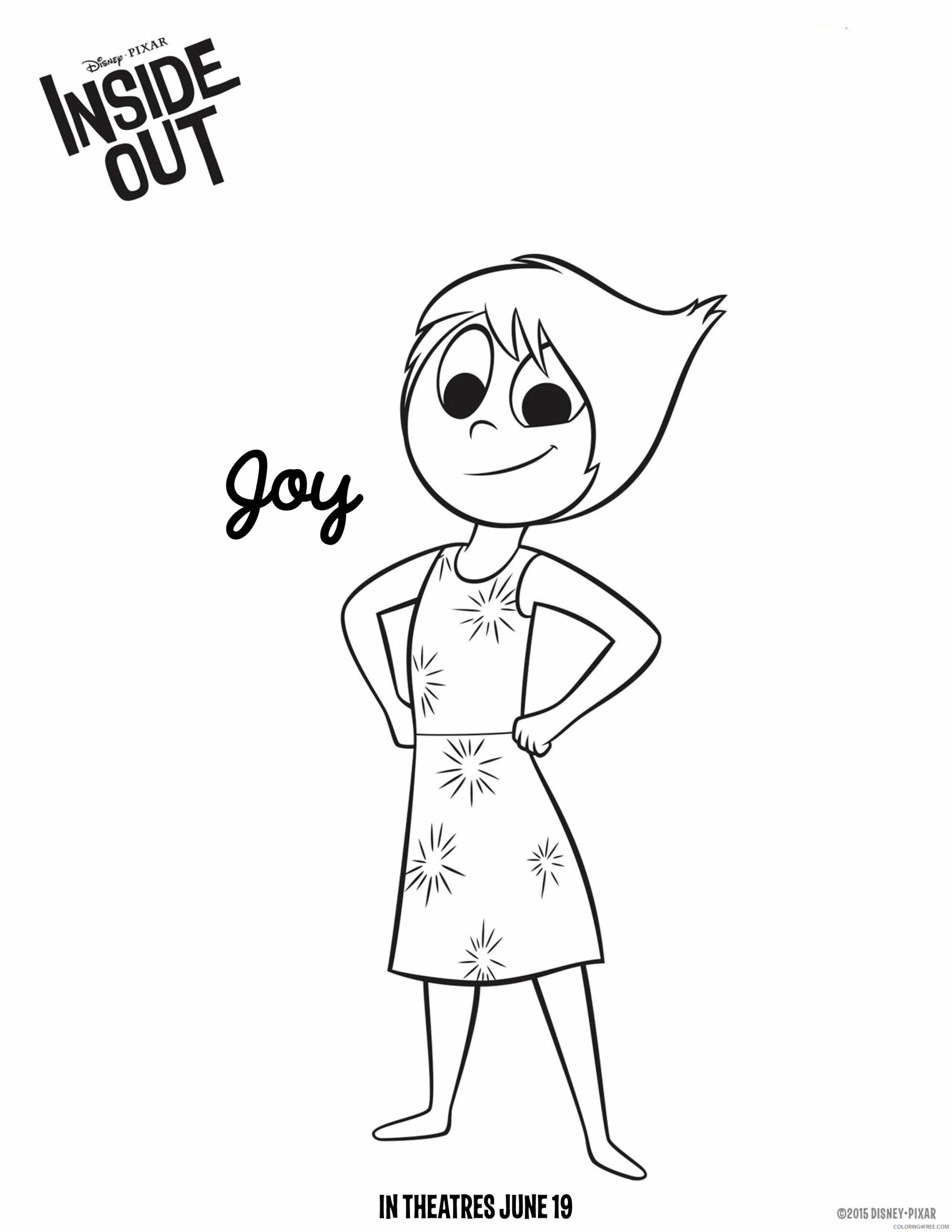 Inside Out Coloring Pages TV Film Inside Out Joy Printable 2020 03995 Coloring4free