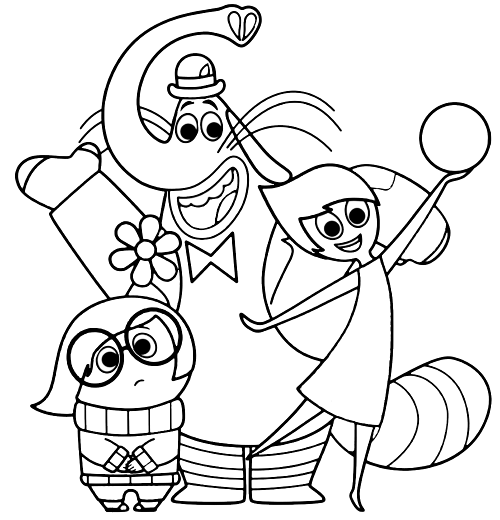 Inside Out Coloring Pages TV Film Inside Out Printable 2020 03976 Coloring4free