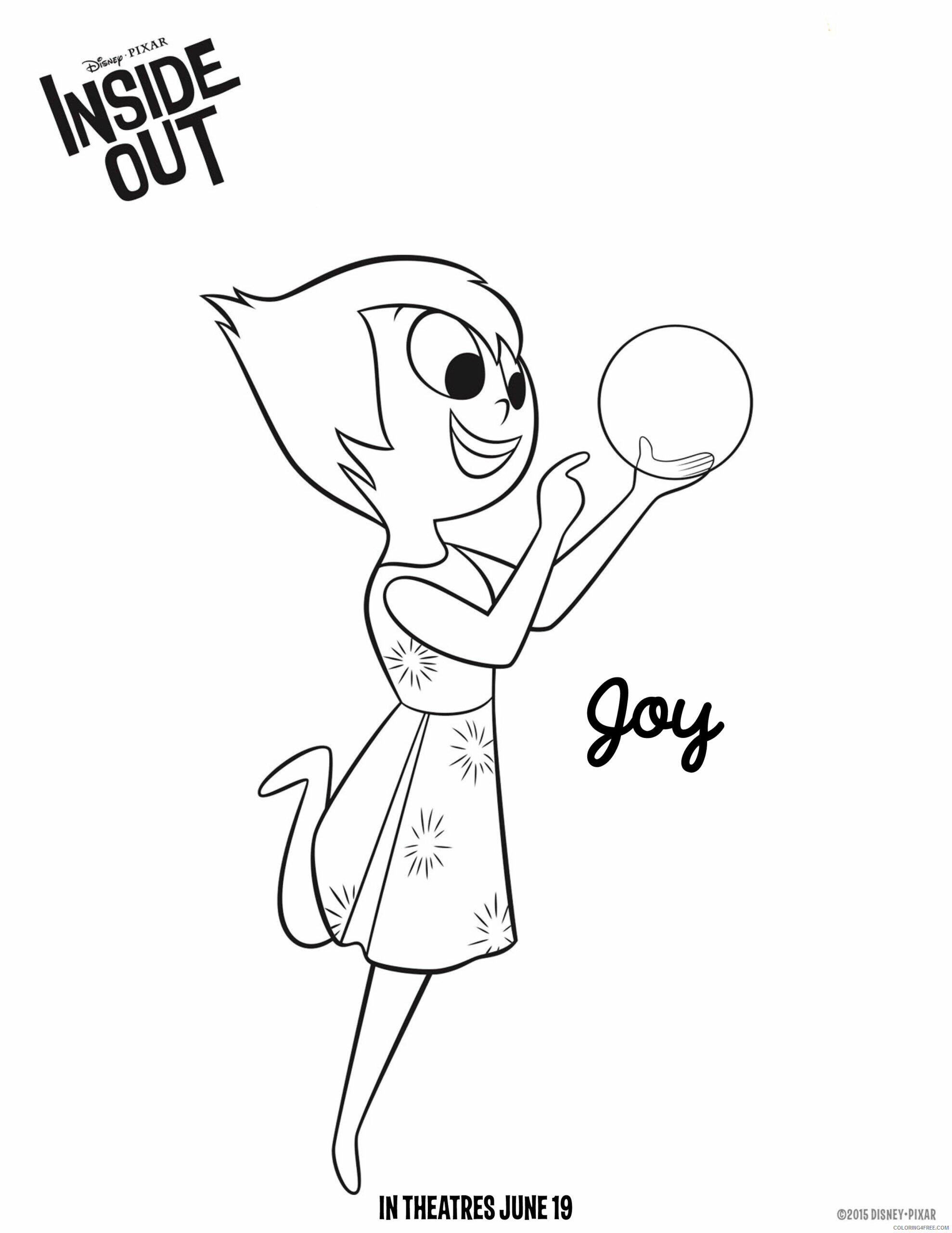 Inside Out Coloring Pages TV Film Joy Inside Out Printable 2020 03998 Coloring4free