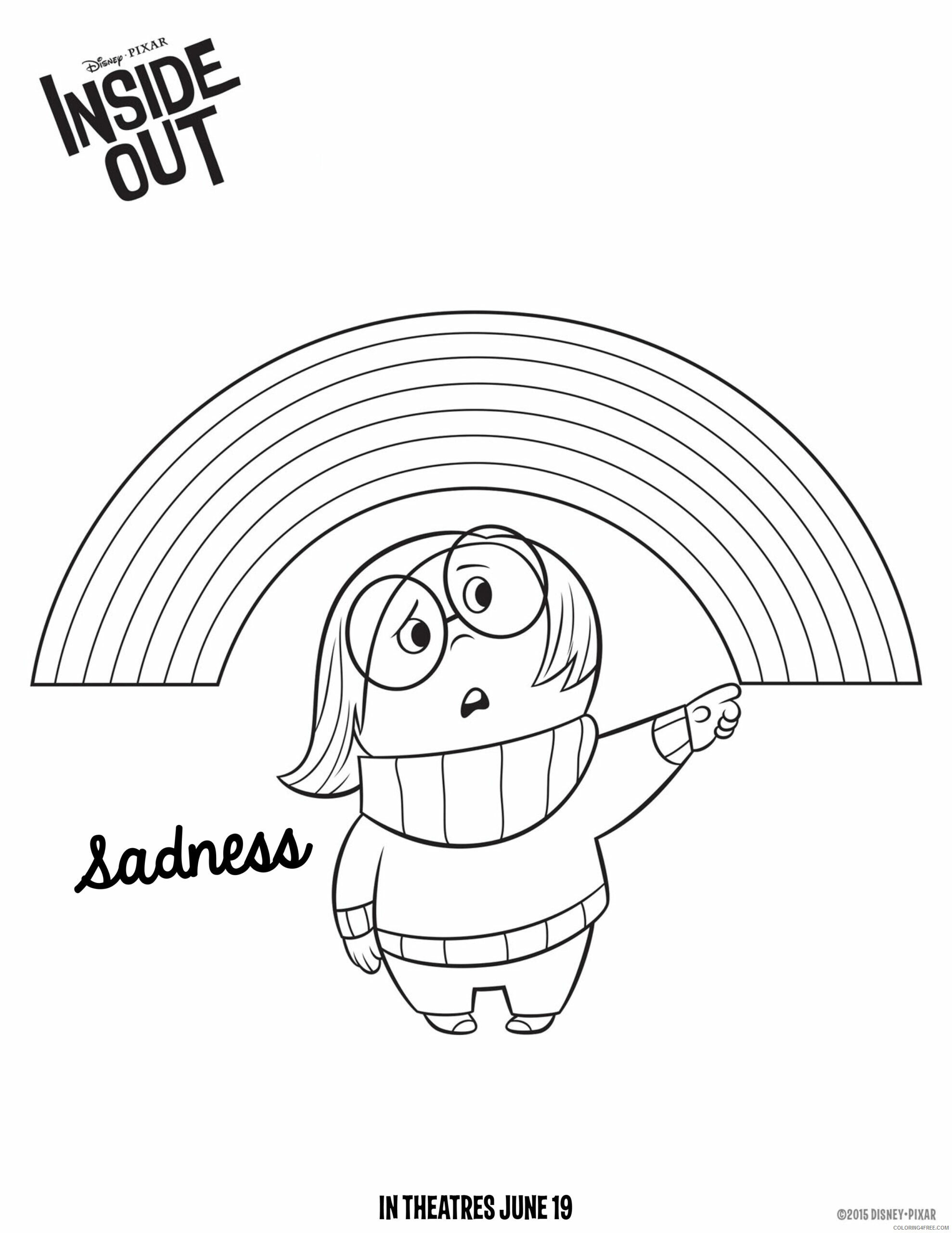 Inside Out Coloring Pages TV Film Sadness Inside Out Printable 2020 04000 Coloring4free