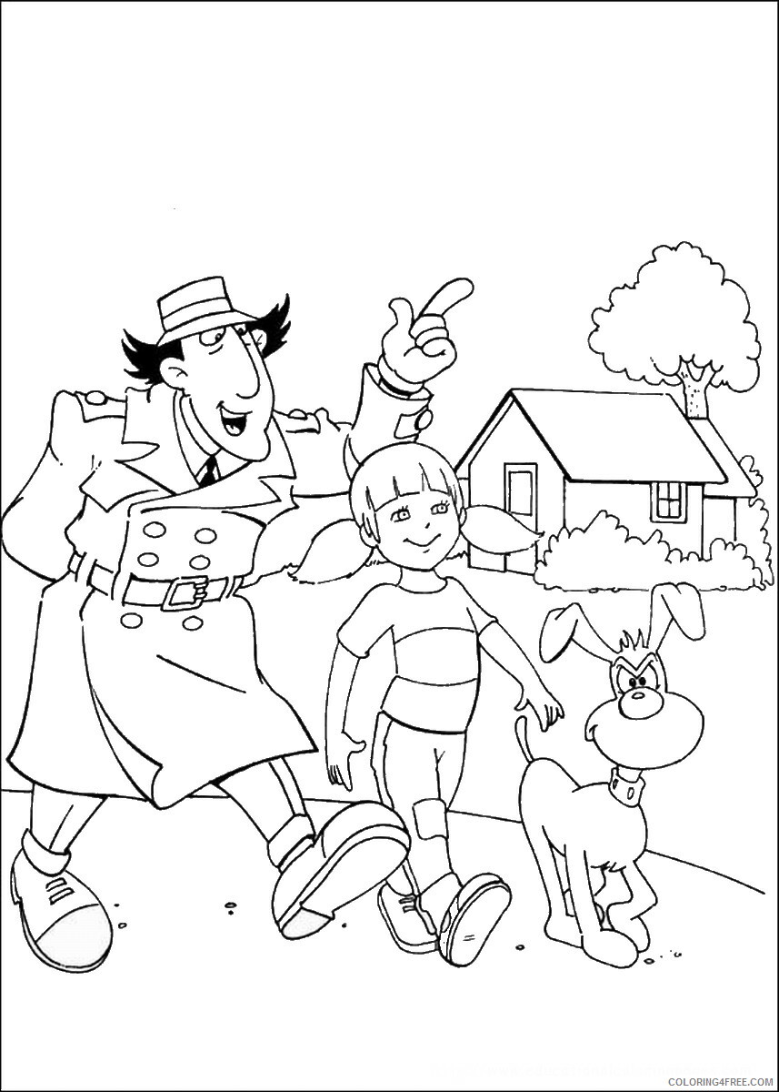 Inspector Gadget Coloring Pages TV Film inspector_gadget_03 Printable 2020 04003 Coloring4free