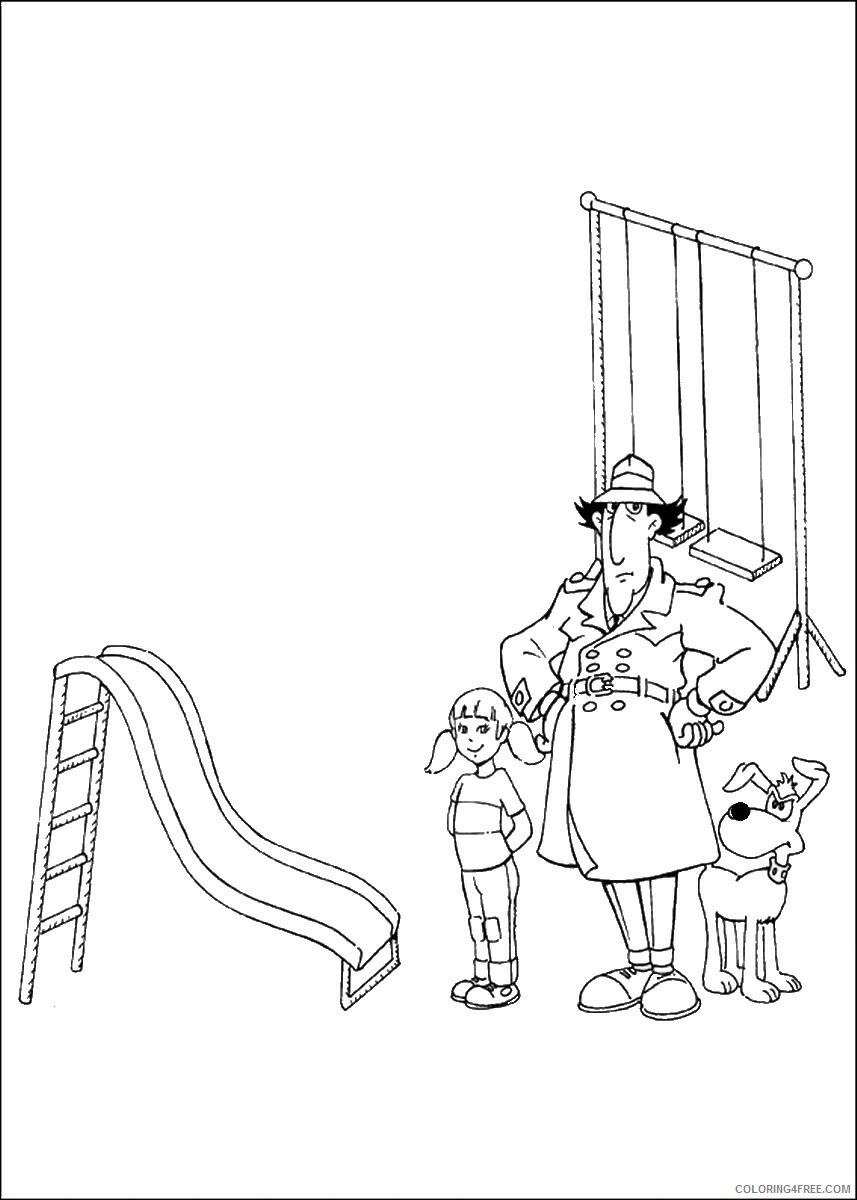 Inspector Gadget Coloring Pages TV Film inspector_gadget_12 Printable 2020 04007 Coloring4free