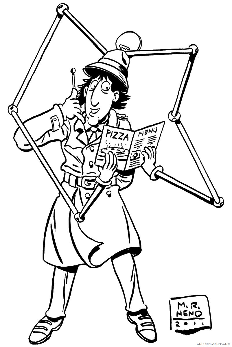 Inspector Gadget Coloring Pages TV Film inspector_gadget_16 Printable 2020 04009 Coloring4free