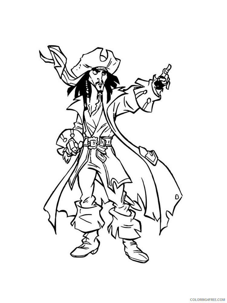 Jack Sparrow Coloring Pages TV Film Jack Sparrow 1 Printable 2020 04011 Coloring4free