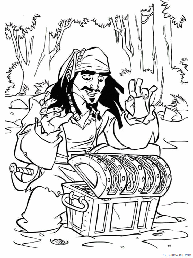 Jack Sparrow Coloring Pages TV Film Jack Sparrow 6 Printable 2020 04017 Coloring4free