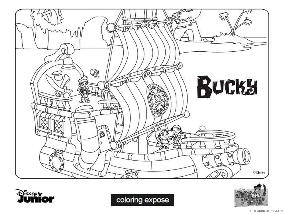 Jake and the Never Land Pirates Coloring Pages TV Film Printable 2020 04041 Coloring4free