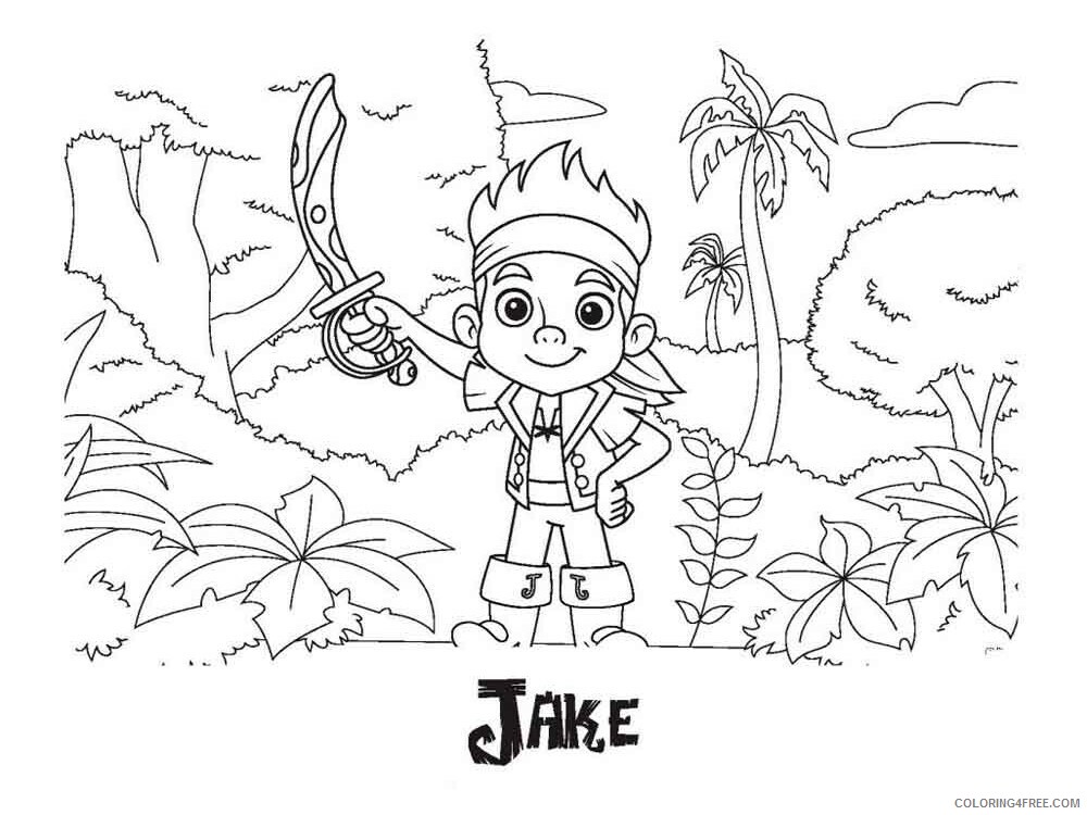 Jake And The Never Land Pirates Coloring Pages Tv Film Printable 2020 04042 Coloring4free 6345