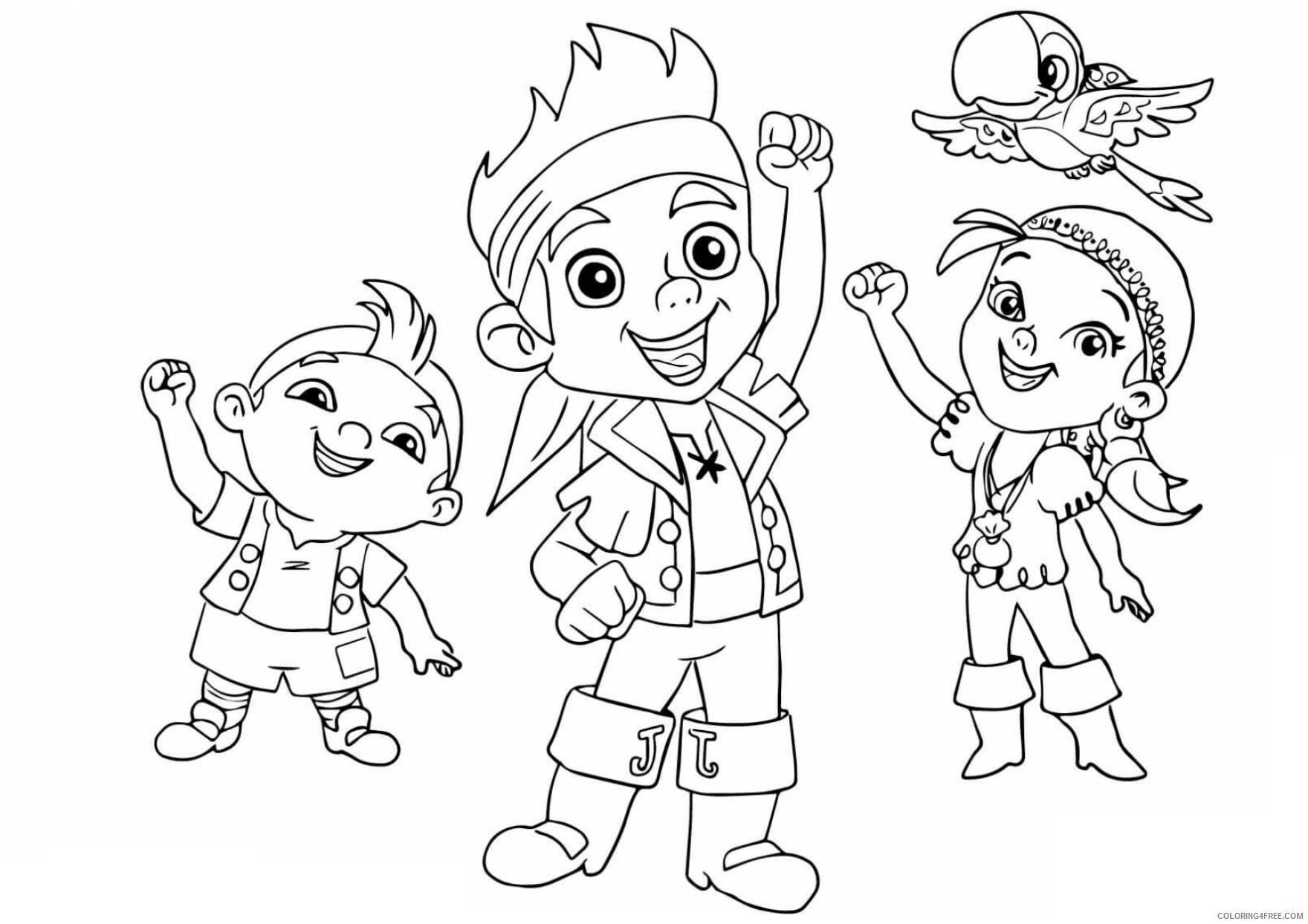 Jake and the Never Land Pirates Coloring Pages TV Film excellent Printable 2020 02 Coloring4free