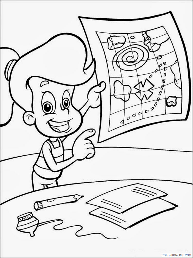Jimmy Neutron Coloring Pages TV Film Jimmy Neutron 11 Printable 2020 04152 Coloring4free