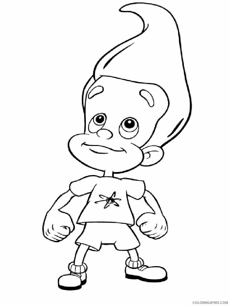 Jimmy Neutron Coloring Pages TV Film Jimmy Neutron 4 Printable 2020 04166 Coloring4free