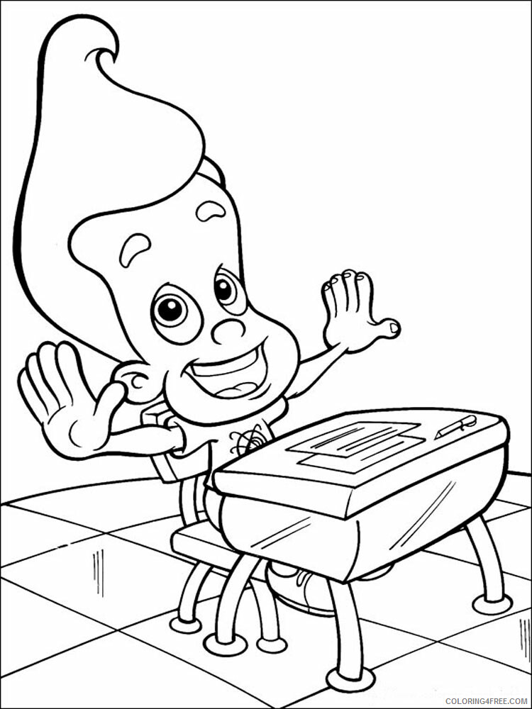 Jimmy Neutron Coloring Pages TV Film Jimmy Neutron 8 Printable 2020 04168 Coloring4free