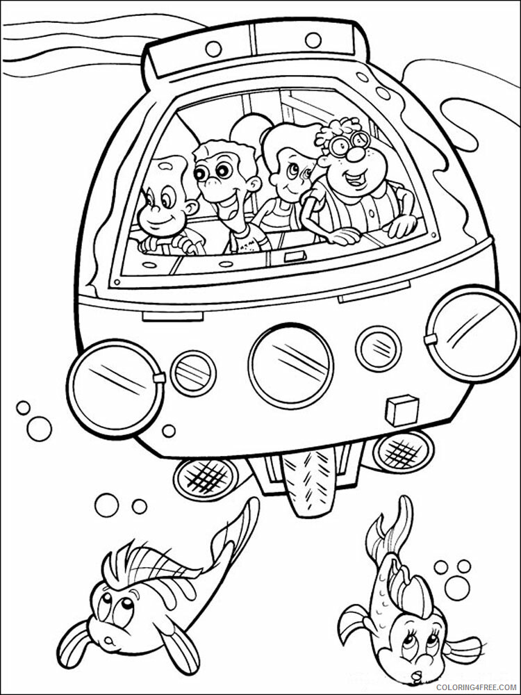 Jimmy Neutron Coloring Pages TV Film Jimmy Neutron 9 Printable 2020 04169 Coloring4free
