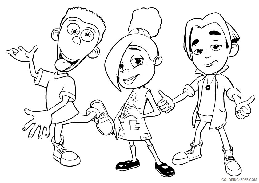 Jimmy Neutron Coloring Pages TV Film jimmy neutron 14 2 Printable 2020 04155 Coloring4free