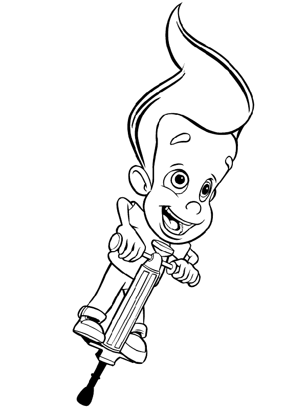 Jimmy Neutron Coloring Pages TV Film jimmy neutron 20 Printable 2020 04157 Coloring4free