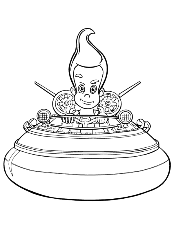 Jimmy Neutron Coloring Pages TV Film jimmy neutron 22 Printable 2020 04159 Coloring4free