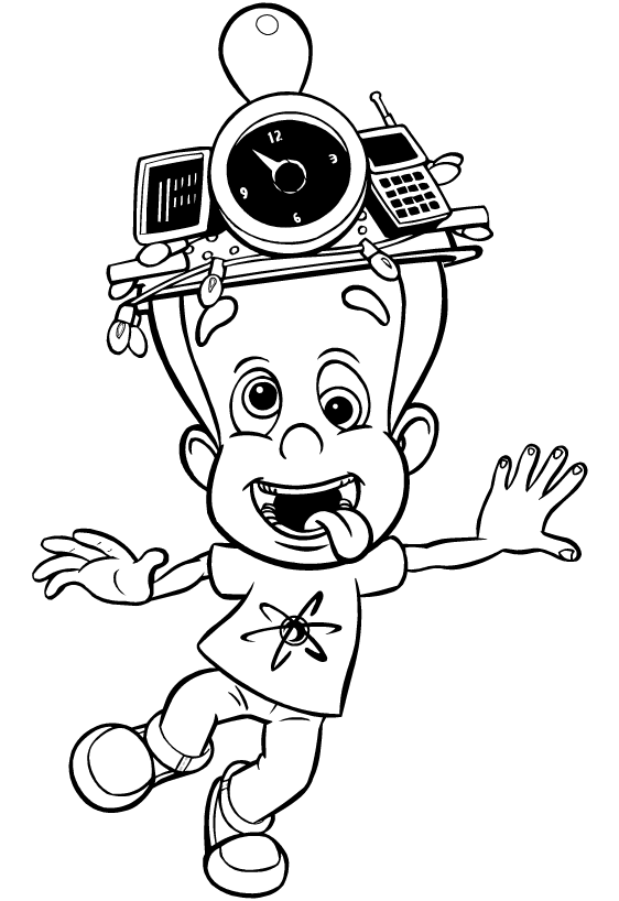 Jimmy Neutron Coloring Pages TV Film jimmy neutron 27 Printable 2020 04163 Coloring4free