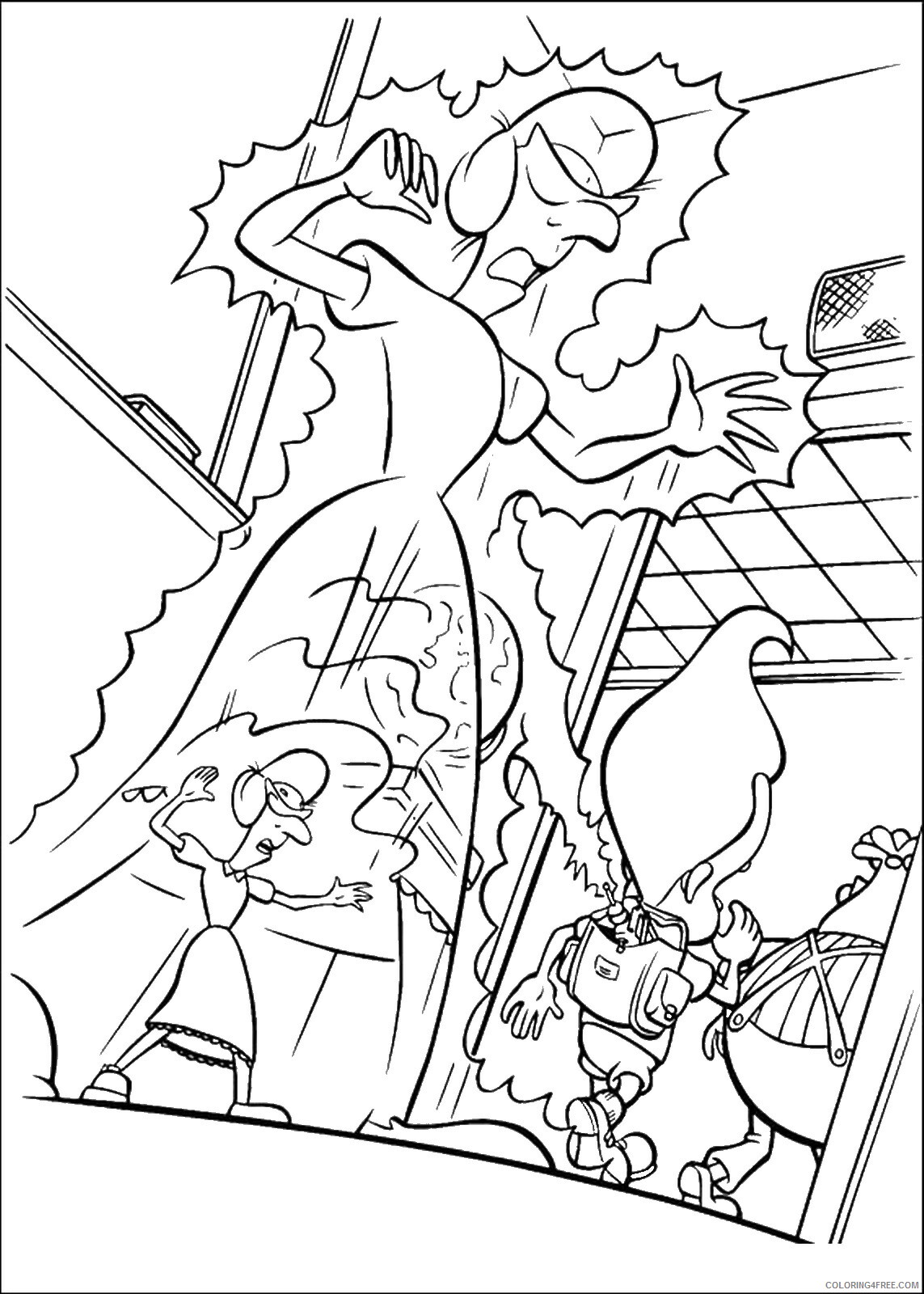Jimmy Neutron Coloring Pages TV Film jimmy_neutron_cl07 Printable 2020 04125 Coloring4free