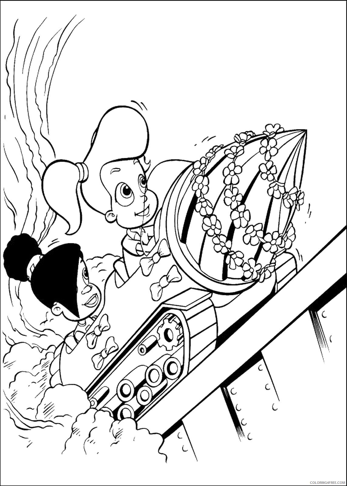 Jimmy Neutron Coloring Pages TV Film jimmy_neutron_cl12 Printable 2020 04130 Coloring4free