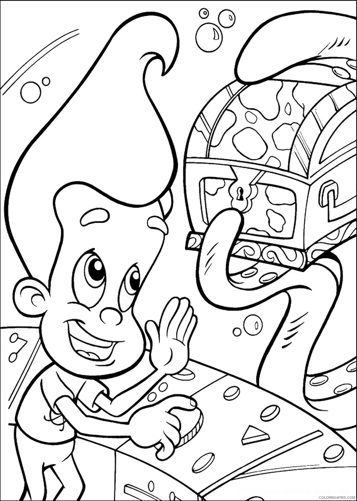 Jimmy Neutron Coloring Pages TV Film jimmy_neutron_cl15 Printable 2020 04133 Coloring4free