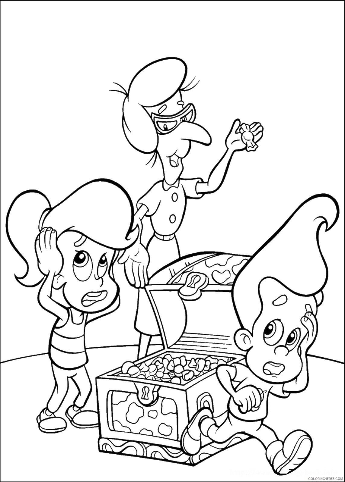 Jimmy Neutron Coloring Pages TV Film jimmy_neutron_cl16 Printable 2020 04134 Coloring4free