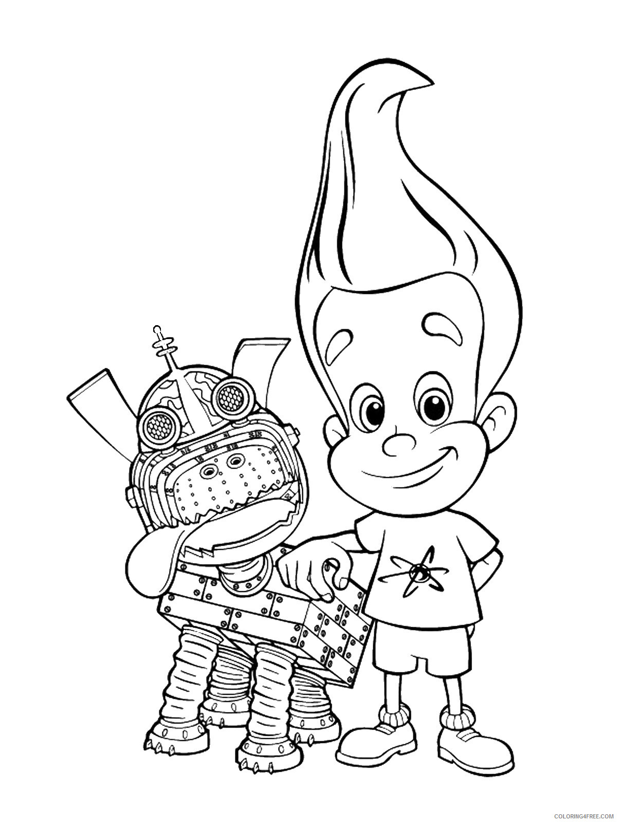 Jimmy Neutron Coloring Pages TV Film jimmy_neutron_cl27 Printable 2020 04140 Coloring4free