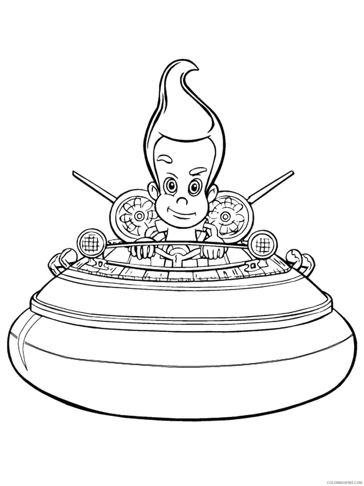 Jimmy Neutron Coloring Pages TV Film jimmy_neutron_cl28 Printable 2020 04141 Coloring4free