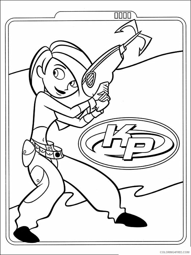 Kim Possible Coloring Pages TV Film Kim Possible 10 Printable 2020 04257 Coloring4free