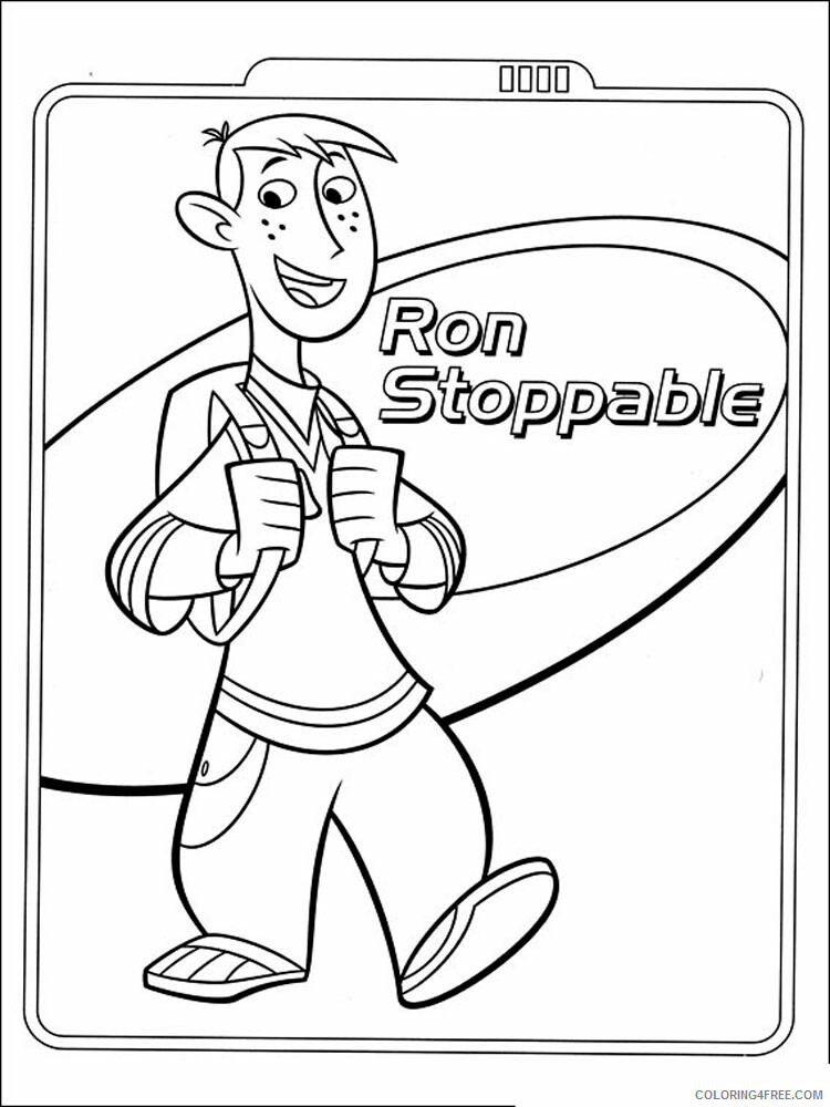 Kim Possible Coloring Pages TV Film Kim Possible 12 Printable 2020 04259 Coloring4free