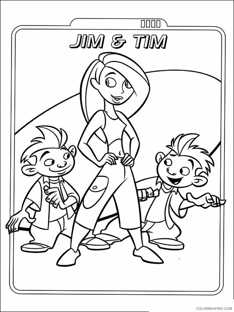 Kim Possible Coloring Pages TV Film Kim Possible 13 Printable 2020 04260 Coloring4free