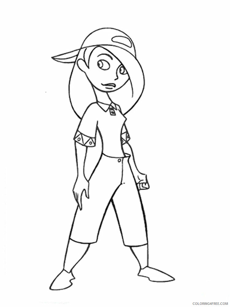 Kim Possible Coloring Pages TV Film Kim Possible 2 Printable 2020 04263 Coloring4free