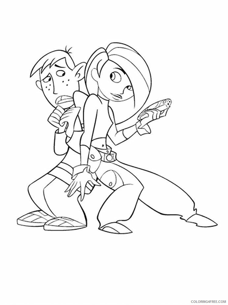 Kim Possible Coloring Pages TV Film Kim Possible 3 Printable 2020 04264 Coloring4free