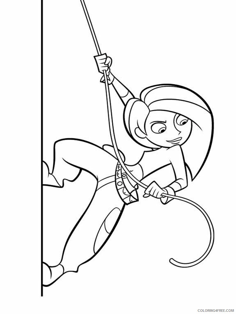 Kim Possible Coloring Pages TV Film Kim Possible 5 Printable 2020 04266 Coloring4free