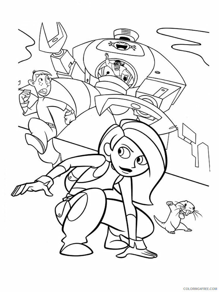 Kim Possible Coloring Pages TV Film Kim Possible 7 Printable 2020 04268 Coloring4free
