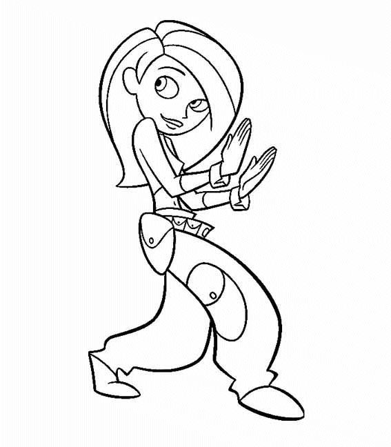 Kim Possible Coloring Pages TV Film kim possible JmhbZ Printable 2020 04254 Coloring4free