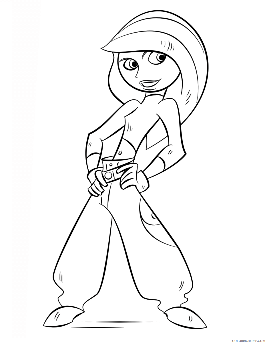 Kim Possible Coloring Pages TV Film kim possible Printable 2020 04234 Coloring4free