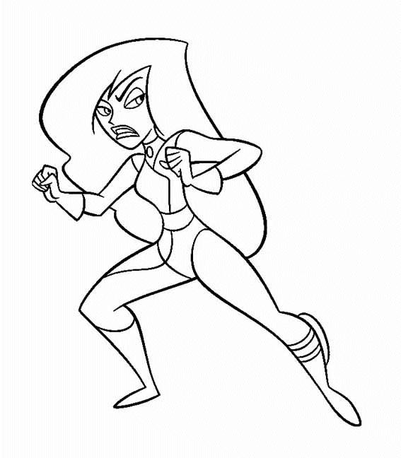 Kim Possible Coloring Pages TV Film kim possible eyk3N Printable 2020 04253 Coloring4free