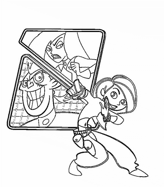 Kim Possible Coloring Pages TV Film kim possible tSiLL Printable 2020 04255 Coloring4free