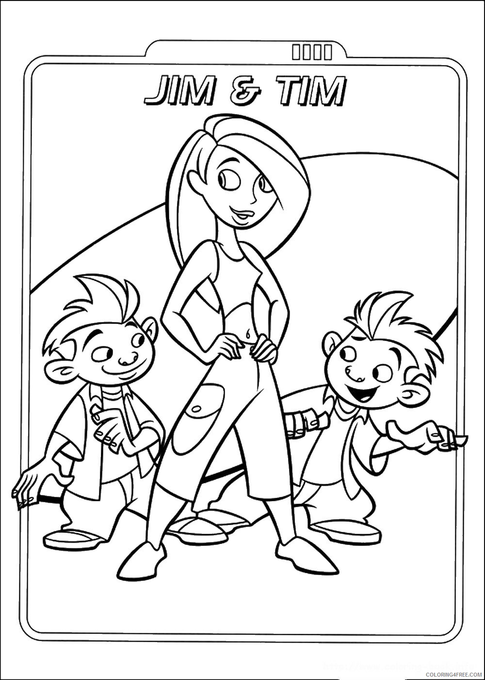 Kim Possible Coloring Pages TV Film kim possible_cl_03 Printable 2020 04238 Coloring4free